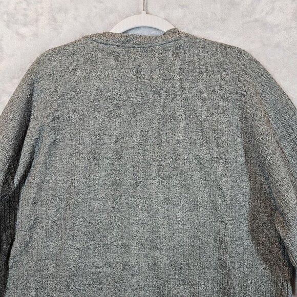 Naturalife Mens XL Gray V-Neck Sweater 100% Cotton Career office hipster dad - Picture 7 of 10